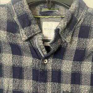 Denim & Flower Buffalo Plaid Button Down Shirt – Size SM